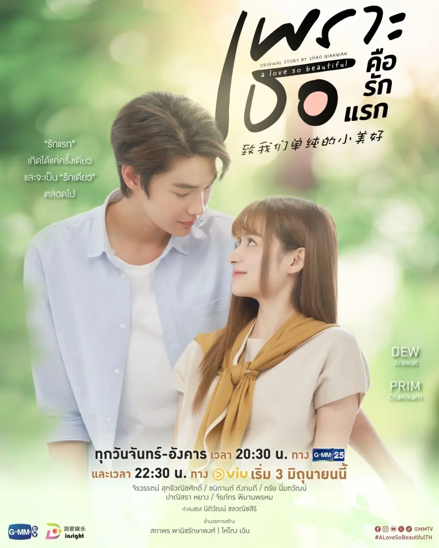 ดูซีรี่ย์ไทย A Love So Beautiful (2024) เพราะเธอคือรักแรก (END)
